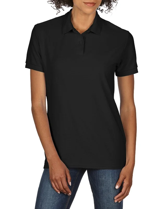 Gildan Ladies DryBlend Double Piqué Sport Shirt, XL, Black Chic Embellished Short Sleeve