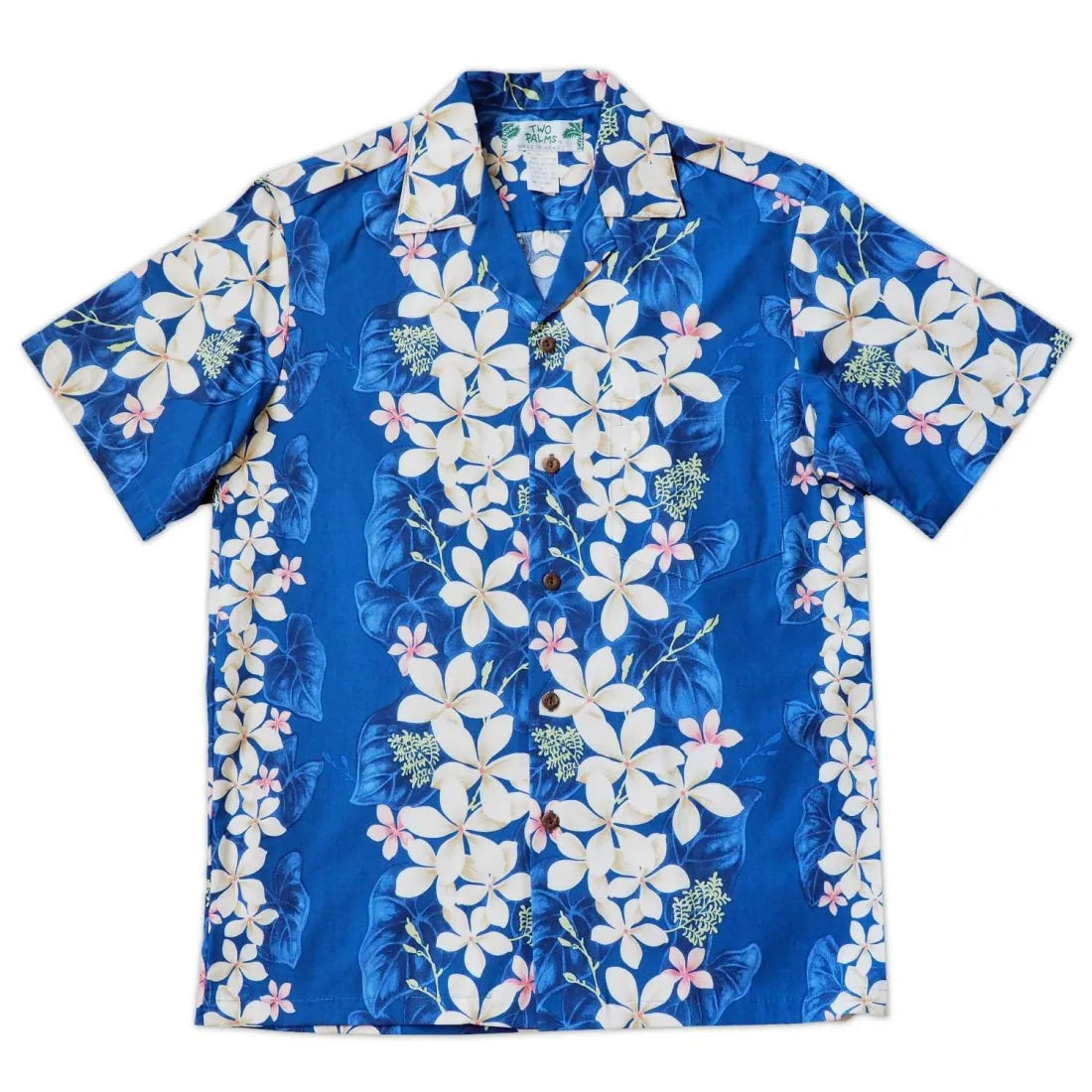 Kuulei Blue Hawaiian Cotton Shirt Soft Cotton Short Shirt