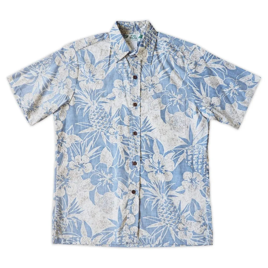 Sweet Pineapple Blue Hawaiian REVERSE Shirt Stylish Short Sleeve Polo