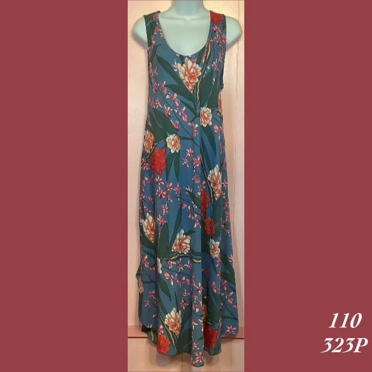 Rainbow Jo Sundress Resort Wear Floral Print Midi Dress - 110 - 323P Fashionable Chiffon Midi Dress