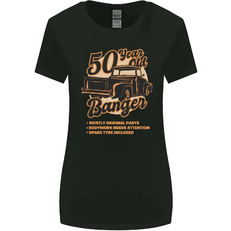 50 Year Old Banger Birthday 50th Year Old Womens Wider Cut T-Shirt Elegant Classic Vintage