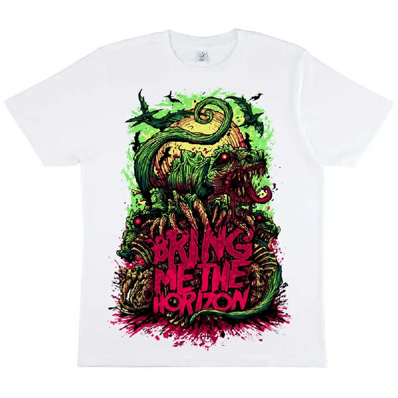 Bring Me The Horizon | Official Band T-Shirt | Dinosaur Satin Blend Silk Blend Wool Blend