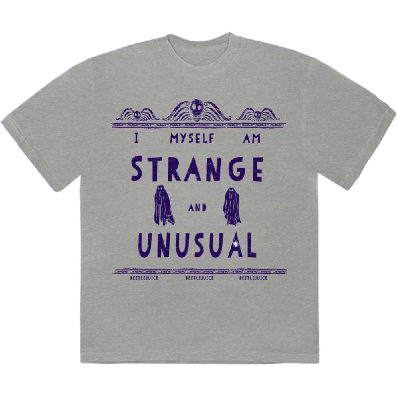 Warner Bros | Official Band T-Shirt | Beetlejuice Strange & Unusual Houndstooth Herringbone Solid