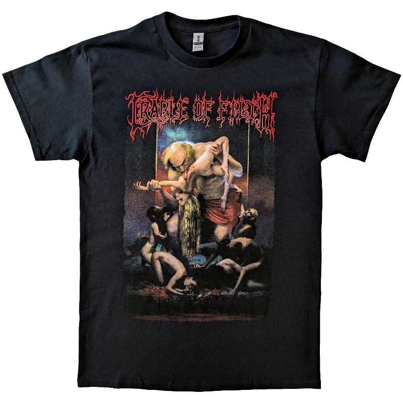 Cradle Of Filth | Official Band T-Shirt | Existance Is Futile Saturn (Back Print) Lace Blend Ribbed Blend Corduroy Blend