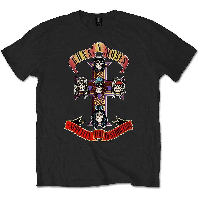 Guns N' Roses Kids T-Shirt: Appetite for Destruction Beaded Sequined Faux Fur