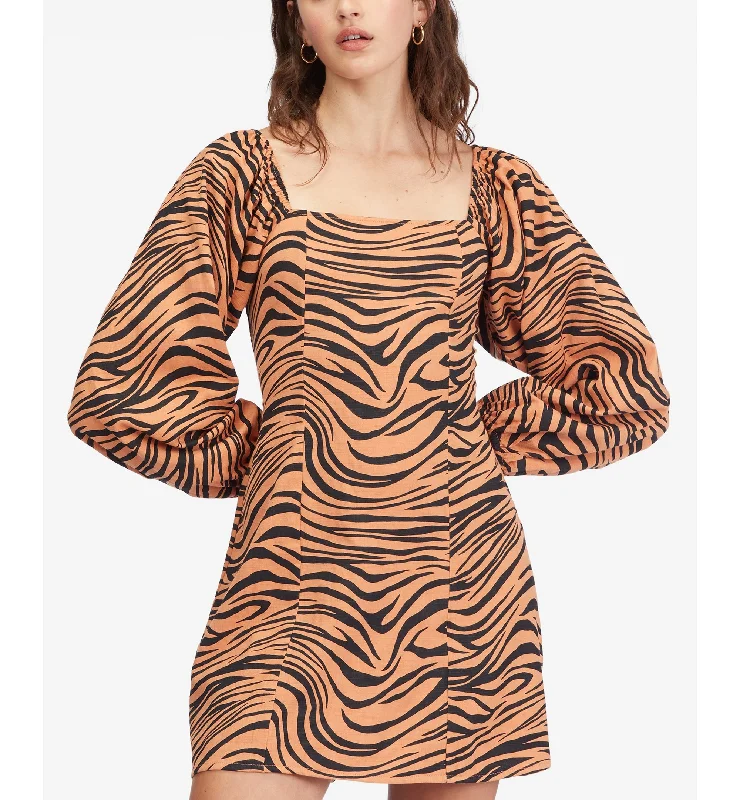 Juniors' Feeling Flirty Animal Print Mini Dress Trendy Camisole Mini Dress