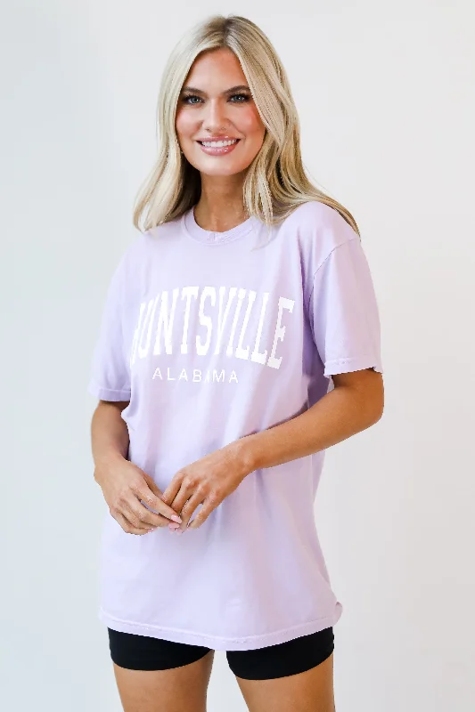 Lavender Huntsville Alabama Tee Cashmere Blend Cotton Blend Poly Blend