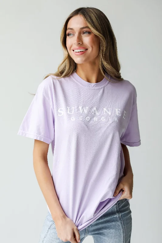 Lavender Suwanee Georgia Tee Elegant Classic Vintage