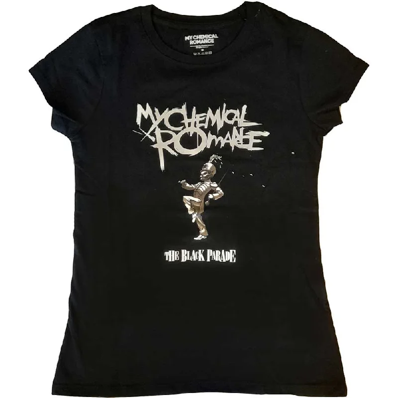 My Chemical Romance Ladies T-Shirt: The Black Parade Boxy Fit Fitted Loose