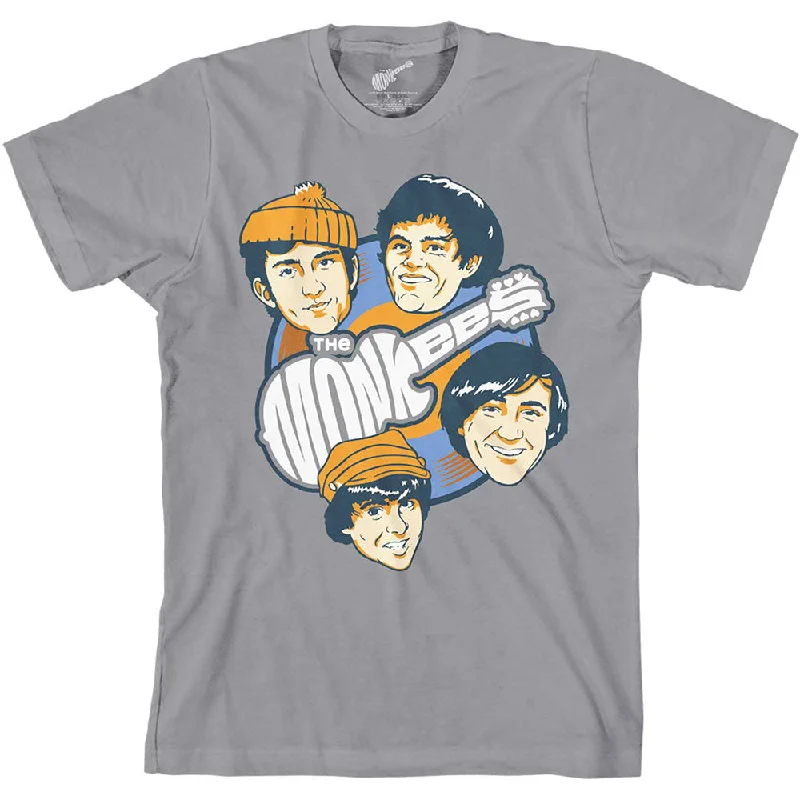 The Monkees | Official Band T-Shirt | Vinyl Heads Solid Print Embellished