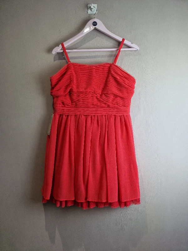 Next (Geri range) coral mini dress - new - size 16 Stylish Sweetheart Neck Mini Dress