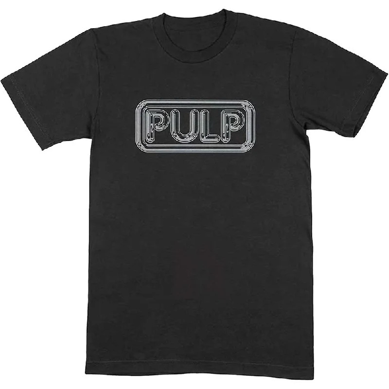 Pulp | Official Band T-Shirt | Different Class Logo (black) Elegant Classic Vintage