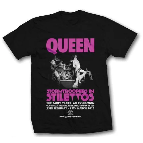 Queen | Official Band T-Shirt | Stormtrooper in Stilettos Front Pockets Side Pockets Patch Pockets