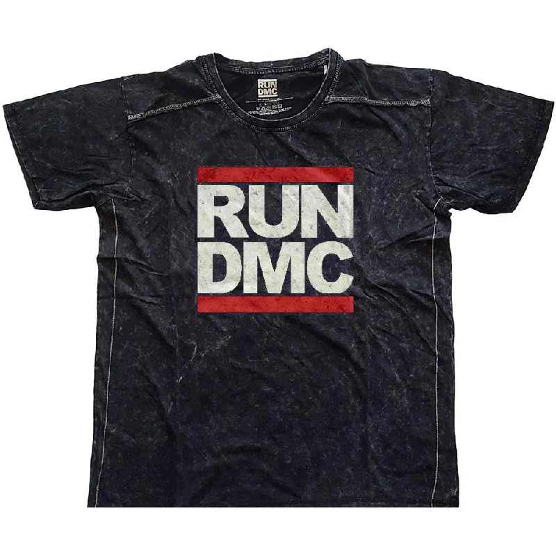 Run DMC Snow Wash T-Shirt: Logo Chenille Blend Fleece Blend Nylon Blend