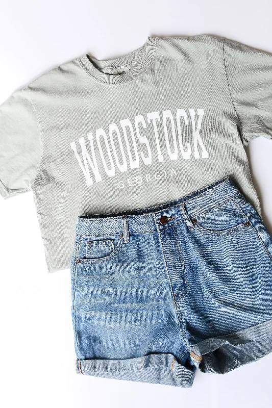 Sage Woodstock Georgia Block Letter Tee Terry Blend Velvet Blend Canvas Blend