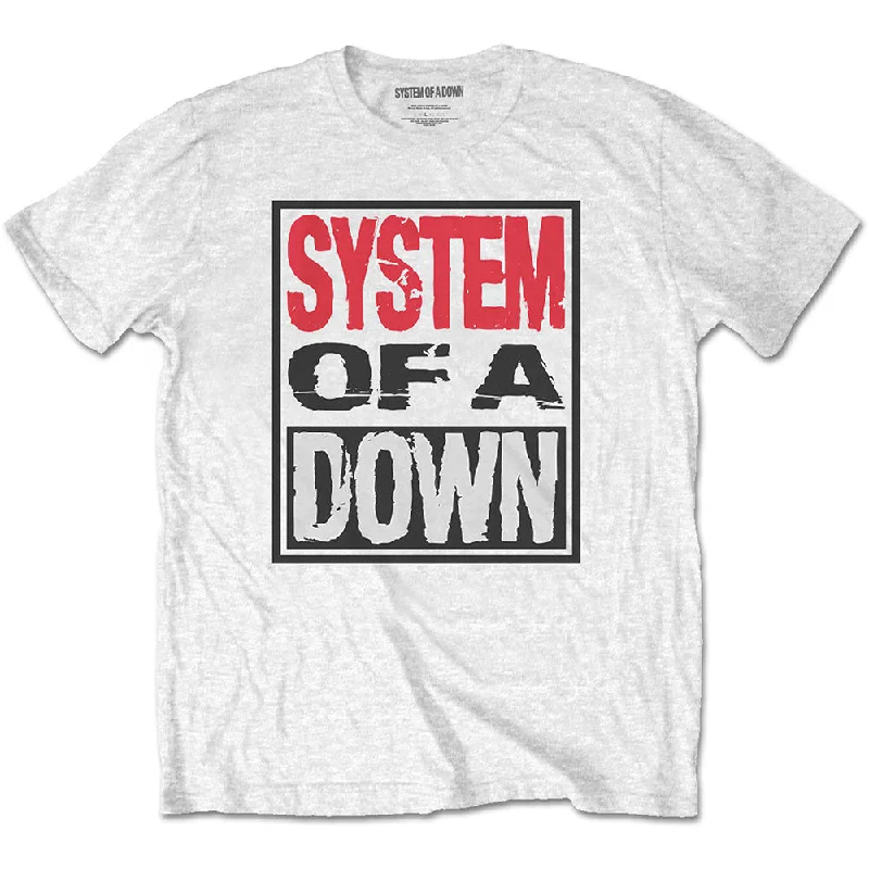 System Of A Down | Official Band T-Shirt | Triple Stack Box Chenille Blend Fleece Blend Nylon Blend