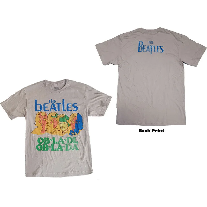 The Beatles Unisex Premium T-Shirt: Ob-La-Di (Back Print) Lace Blend Ribbed Blend Corduroy Blend