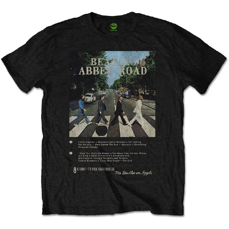 The Beatles | Official Band T-Shirt | Abbey Road 8 Track Chenille Blend Fleece Blend Nylon Blend