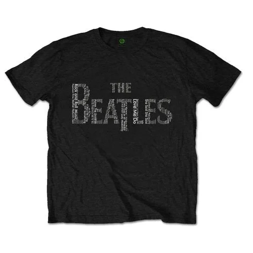 The Beatles | Official Band T-Shirt | Drop T Songs Mesh Blend Leather Blend Suede Blend