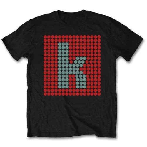 The Killers | Official Band T-Shirt | K Glow Striped Floral Plaid