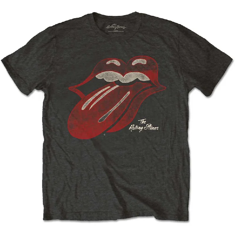 The Rolling Stones | Official Band T-Shirt | Vintage Tongue Logo Modern Contemporary Chic