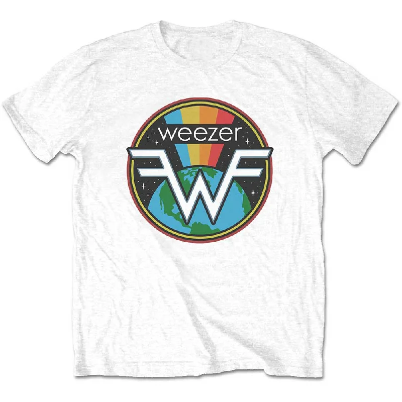 Weezer | Official Band T-Shirt | Symbol Logo Collared Crew Neck Turtle Neck