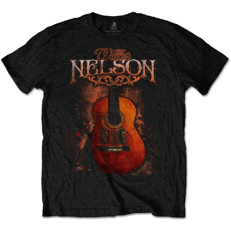 Willie Nelson | Official Band T-Shirt | Trigger Graphic Embroidered Appliqued