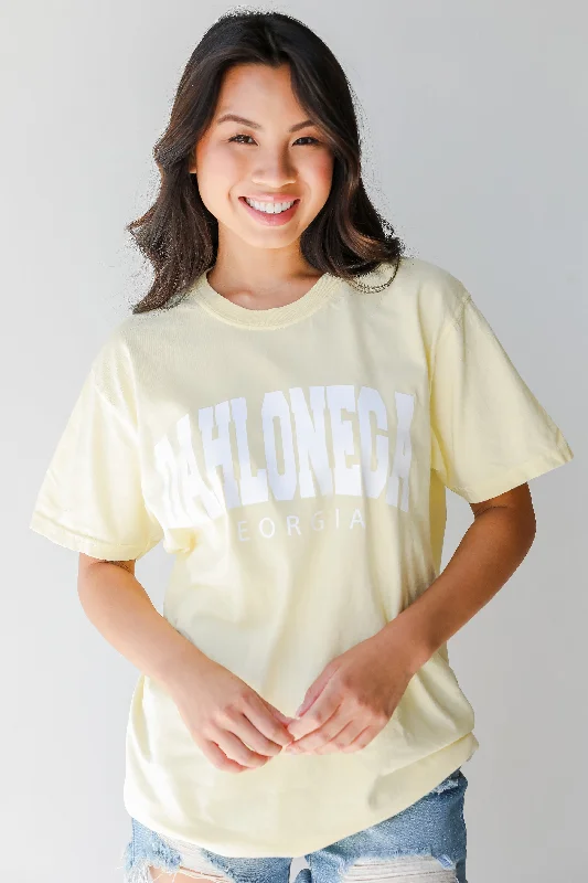 Yellow Dahlonega Georgia Tee Plaid T-Shirt Polka Dot Checkered