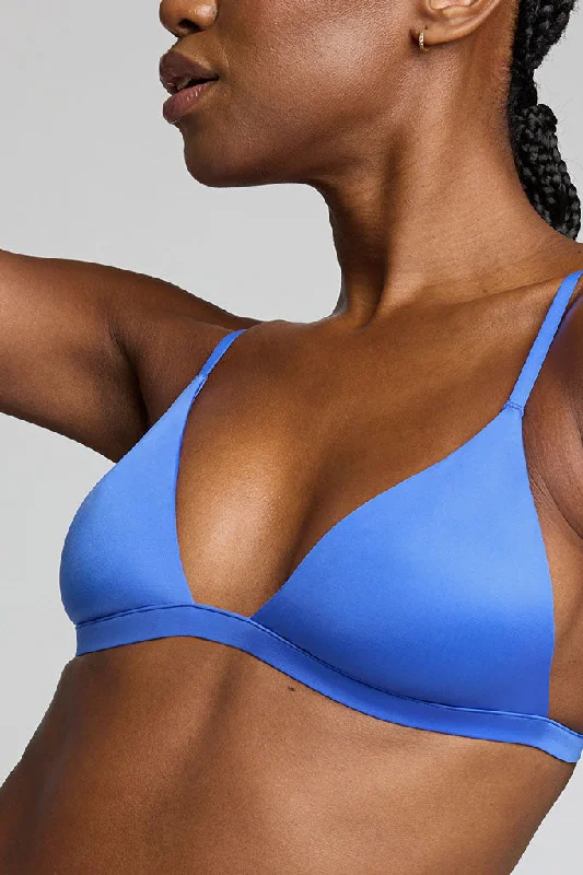 Glacé Mini Bra in Cobalt Sleek Sports Bra