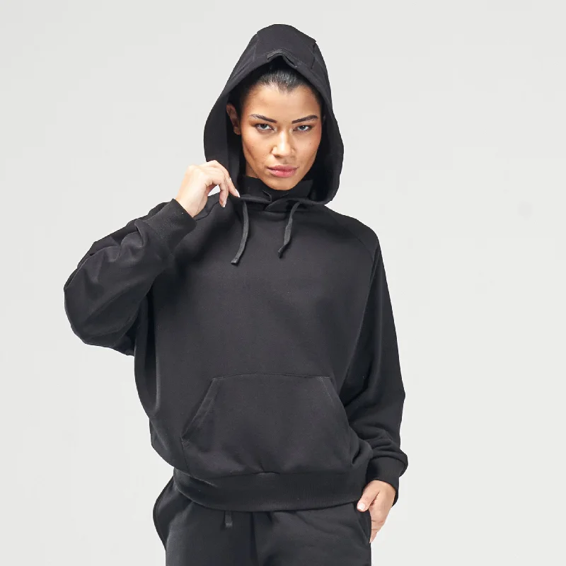 Code Batwing Hoodie - Black Zip Hoodie Drawstring Kangaroo Pocket