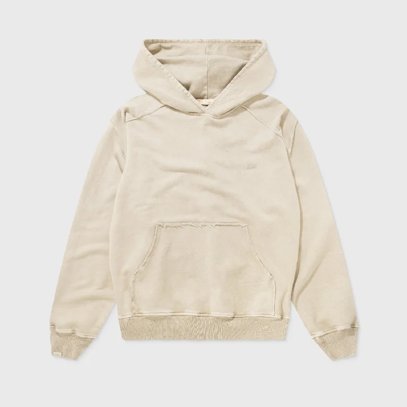 Core Washed Hoodie - Sand Hoodie with Full-Zip Functional Layering