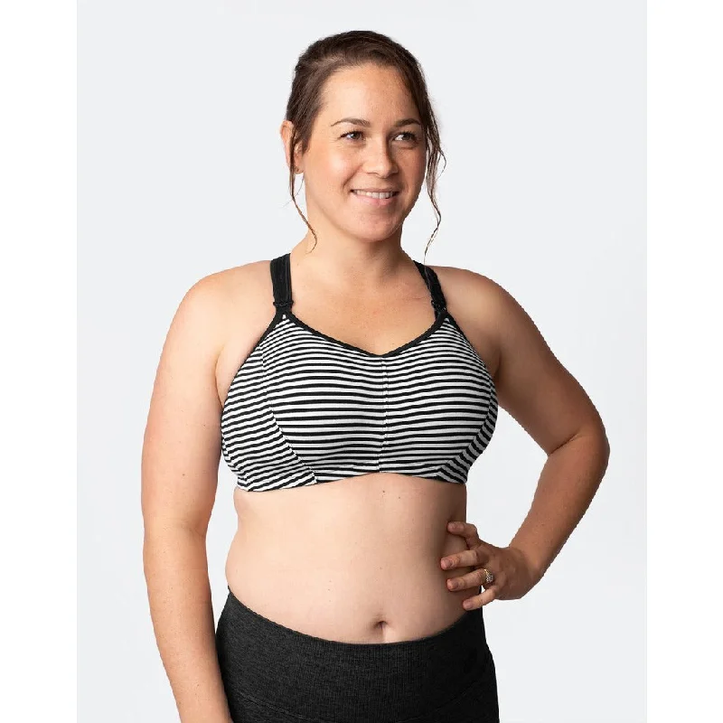 Nursing Sports Bra - Ultimate Stripe High Support Bra