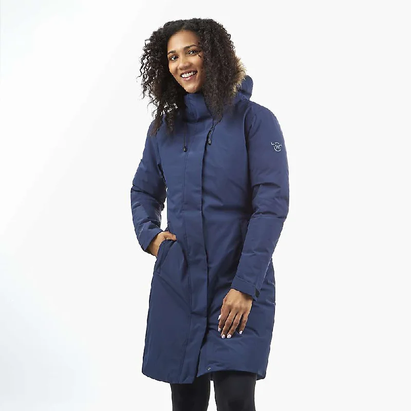 Moosejaw Women's Hooded Down Parka Hoodie with Zipper Placket Modern Functional