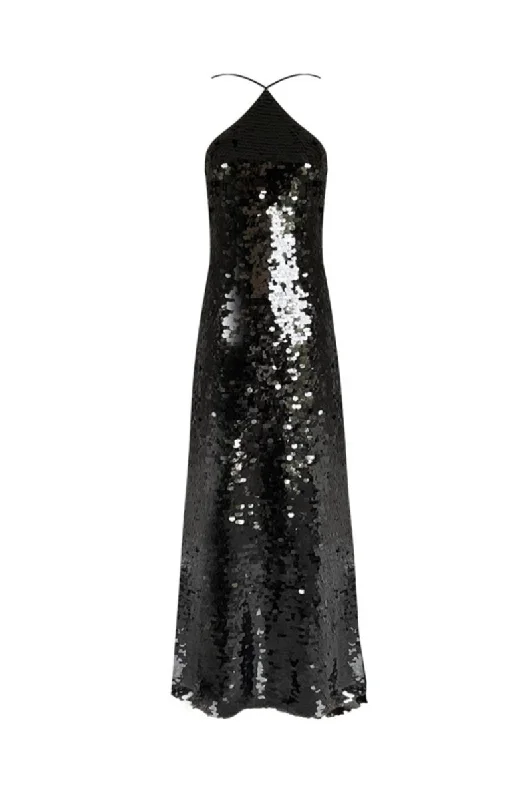 COSMOS SEQUINED MAXI DRESS Trendy Maxi Dress with Straps