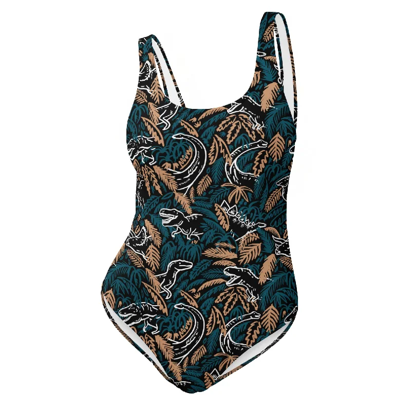 Dino Jungle - Women's Swimsuit Classic Monokini Design