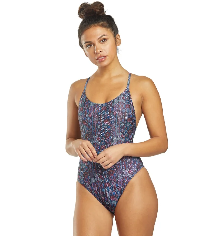 Dolfin Uglies Women's Revibe Festival Low X-Back One Piece Swimsuit Festival Stylish Beachwear Set