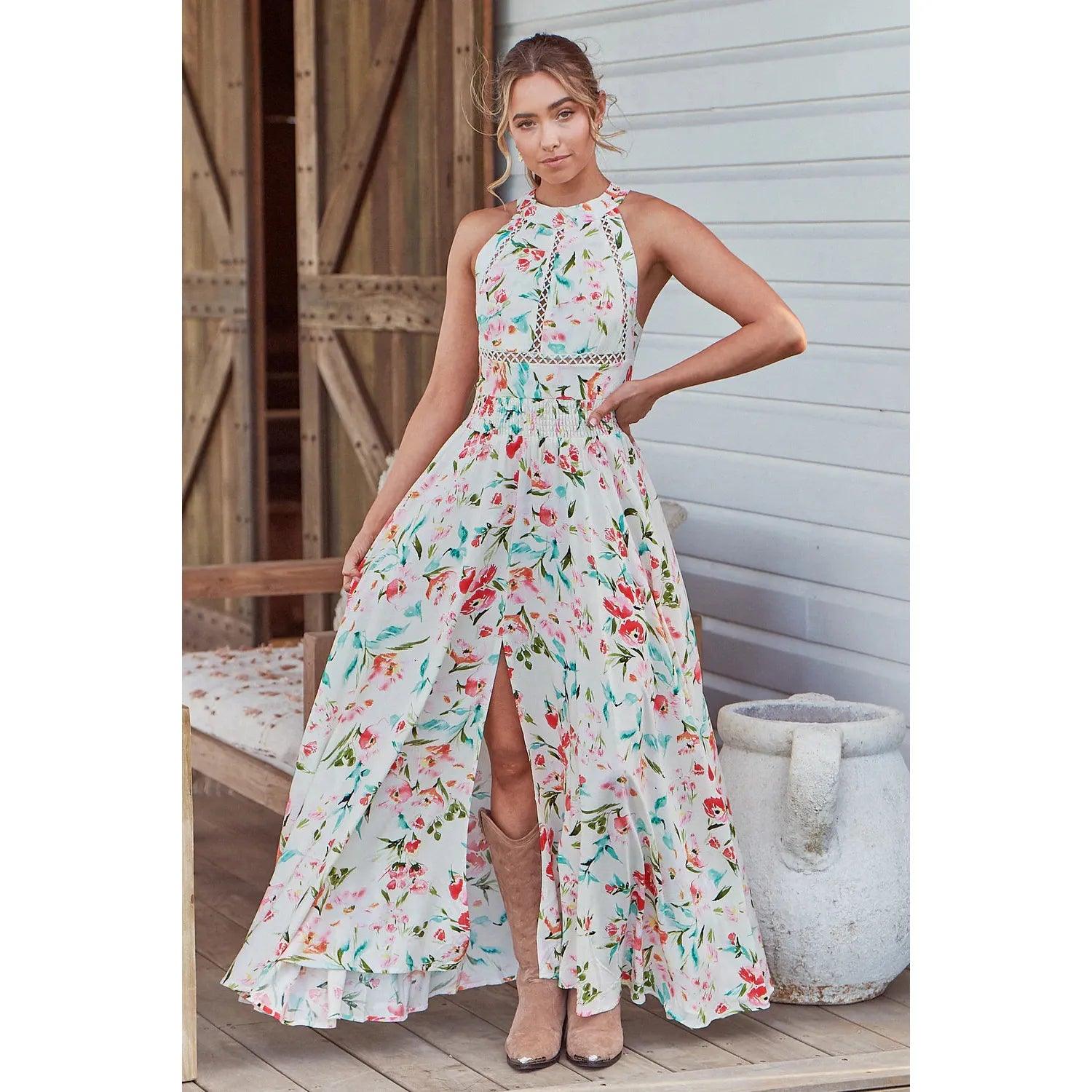 JAASE Endless Summer Solana Maxi Dress Elegant Tiered Maxi Dress