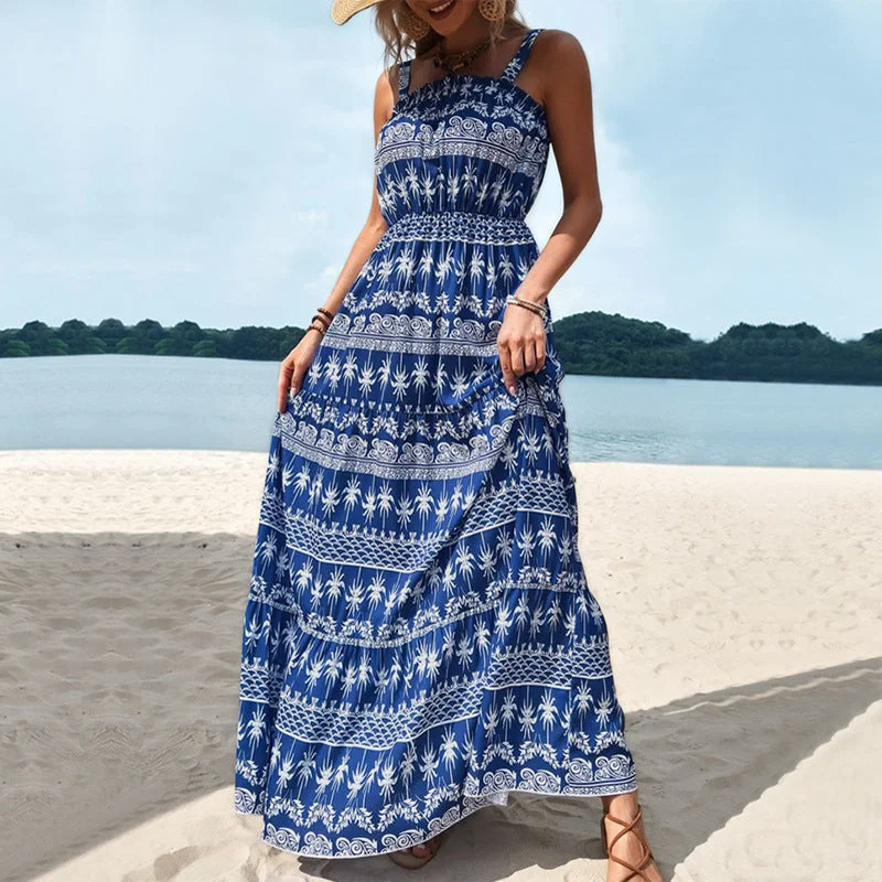 Summer Sleeveless High Waist Long Maxi Dresses Elegant Lace Maxi Dress