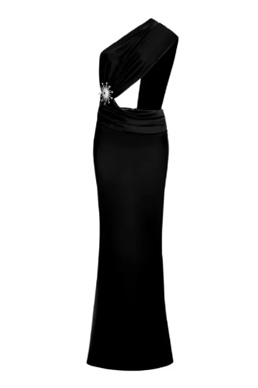 THE ECLIPSE MAXI DRESS Stylish Maxi Dress with Frills