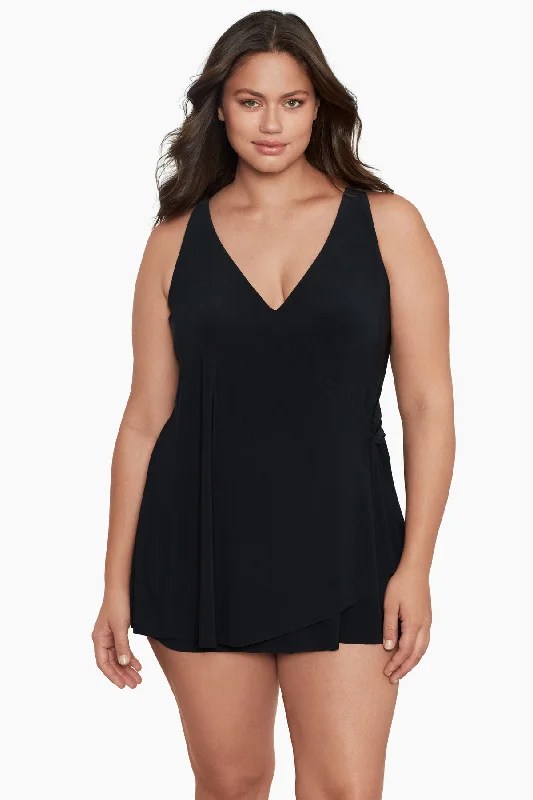 Plus Size One Piece Swimdress Lola Mesh Swimsuit Top