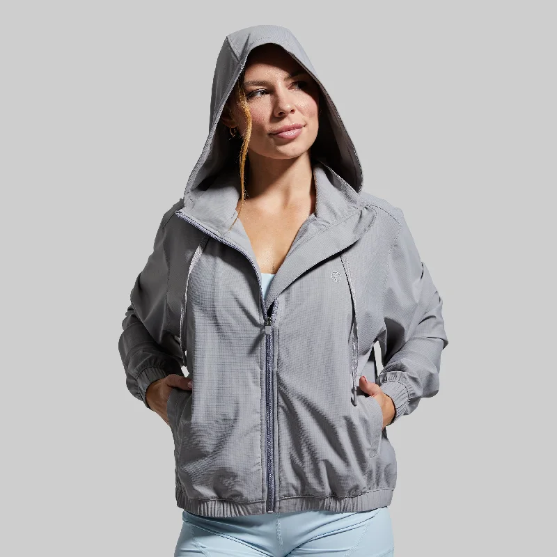 Crosswind Jacket (Light Grey) Anorak Shell Jacket Lightweight Jacket