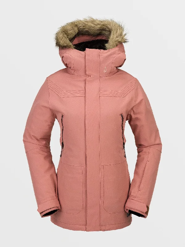 Womens Shadow Insulated Jacket - Earth Pink Fleece Jacket Down Jacket Feather Jacket