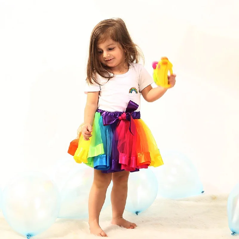 Cute Colorful Tutu Skirt 0-8Y denim skirt stylish